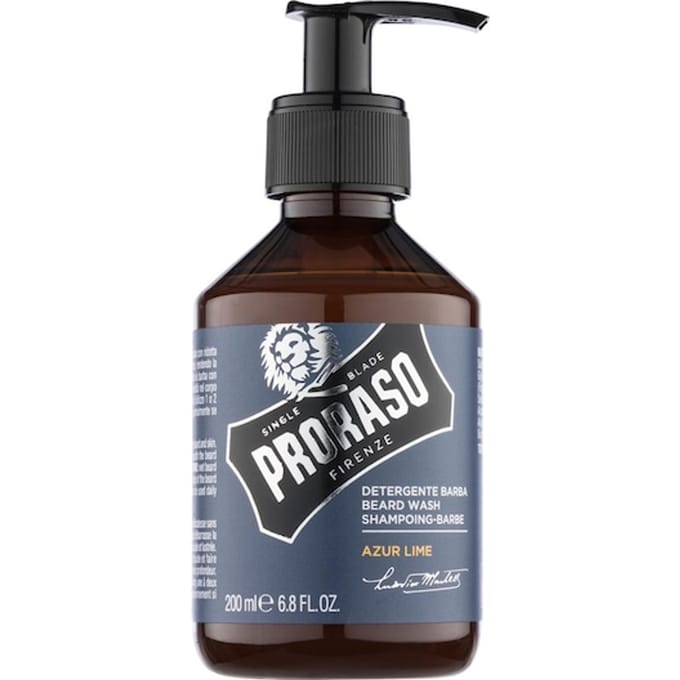Proraso Azur Lime Baardreiniger Baardshampoo & -zeep Heren 200 ml