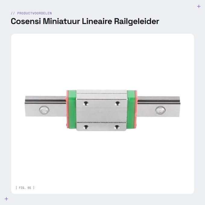 Dailygoods- Lineaire Railgeleider Soepele Beweging - Schuifblok - Stalen Wagenblok - 3D-printeraccessoires - Efficiënte Lastverdeling - Verhoogde Stabiliteit - Bewegingsgeleider