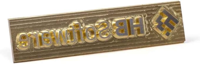 Posta Typo | Stempelplaat | Messing | 124x30mm