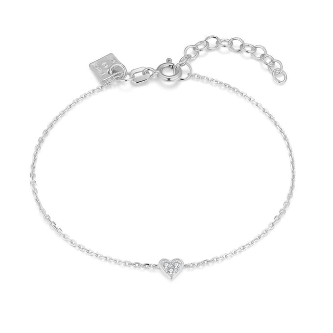 Twice As Nice Armband in zilver, hartje Zilverkleurig 16cm+3cm