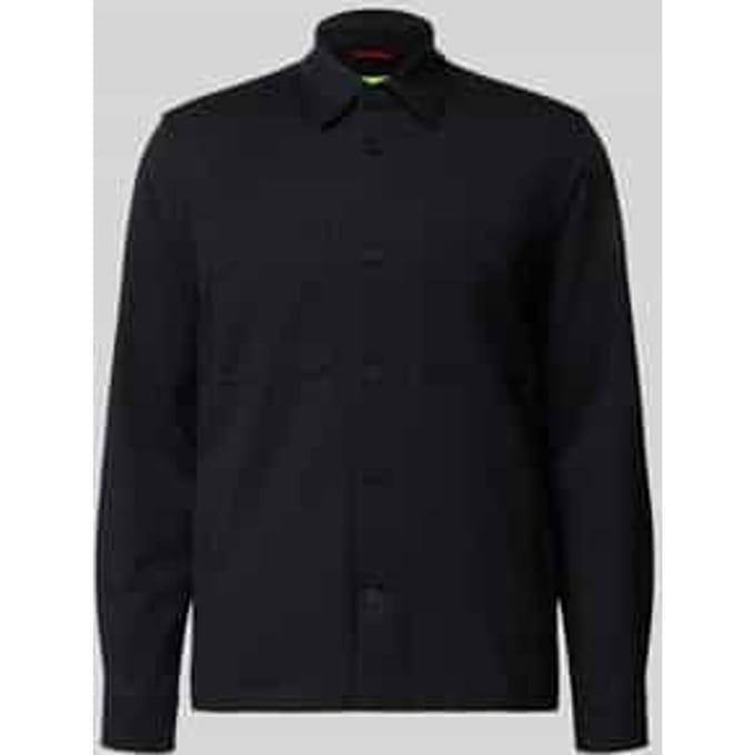 Regular fit overhemdjack met viscose model 'Messi'