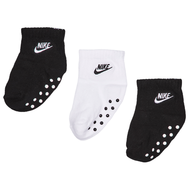 Nike Kids Ankle 3 Pack Sokken Unisex - Zwart - Maat 1 - 2 YEARS