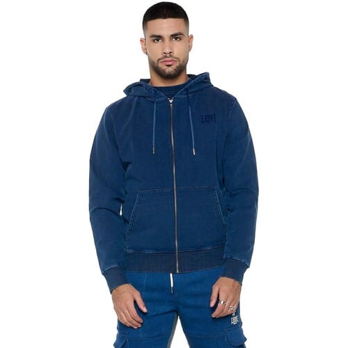 Capuchon sweaters Leone 1947 Man Hoody Full Zip Indaco