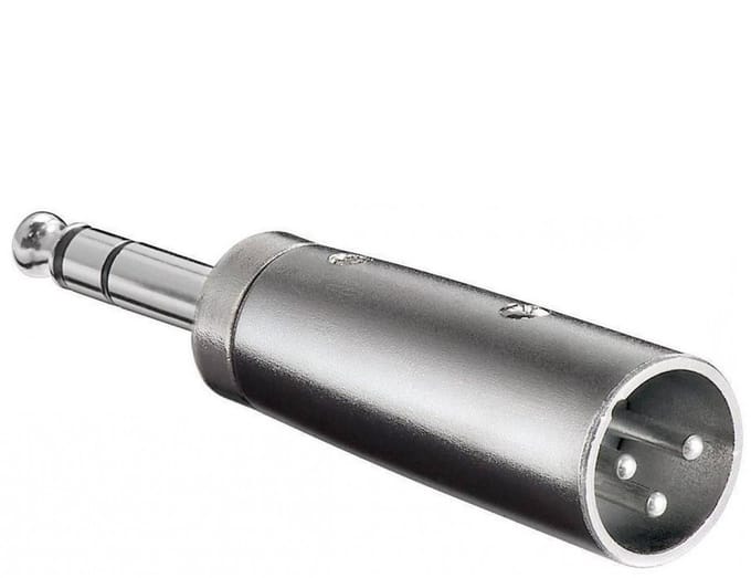 XLR (m) - 6,35mm Jack stereo (m) adapter