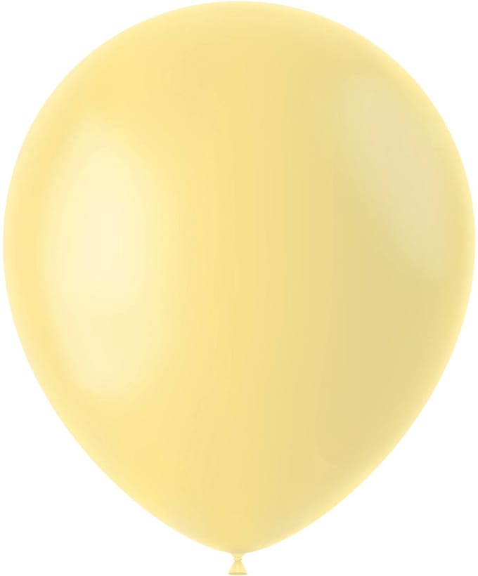 Folat - ballonnen Powder Yellow Mat 33 cm - 100 stuks