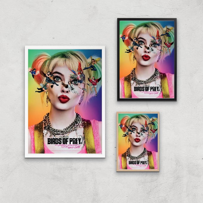 DC Birds Of Prey Giclee Art Print - A2 - White Frame