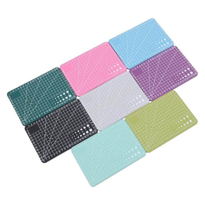 8 Stuks Mini Snijmat A7 Kleine Naai- en Knutselmat Antislip Snijplank voor Scrapbooking Quilten Kleurrijk 3 mm Dikte