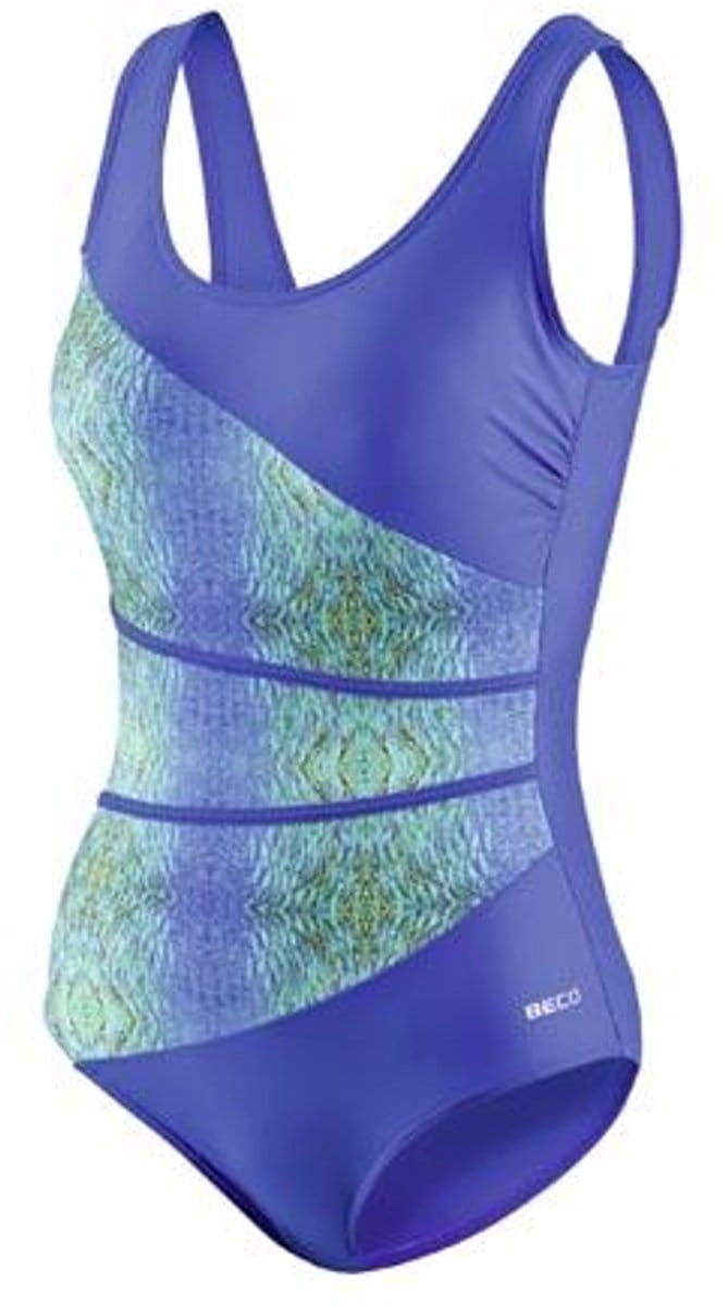 Beco Badpak D-cup Borstondersteuning Soft Cups Gevoerd Blauw/groen Maat 40** - UNI
