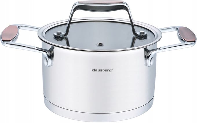 Klausberg 7226 - Stalen pan 18/10 - 18 cm - 2.4 liter
