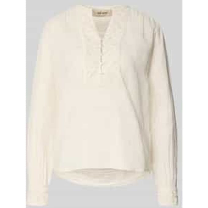 regular fit blouse met V-hals model 'Evanda'