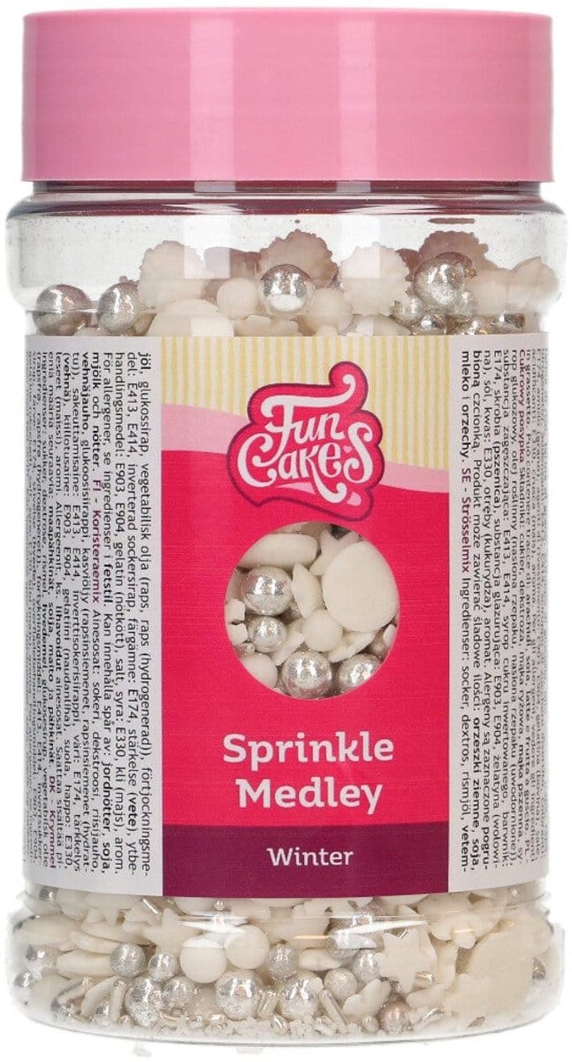 FunCakes Sprinkle Medley - Winter - 180g - Eetbare Taartdecoratie