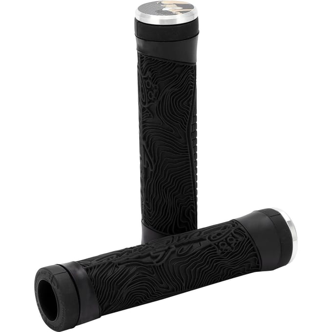 FMFXTR Mountainbike Stuurhoes Gecko Patroon Universeel Siliconen Stuurhandvatten zwart