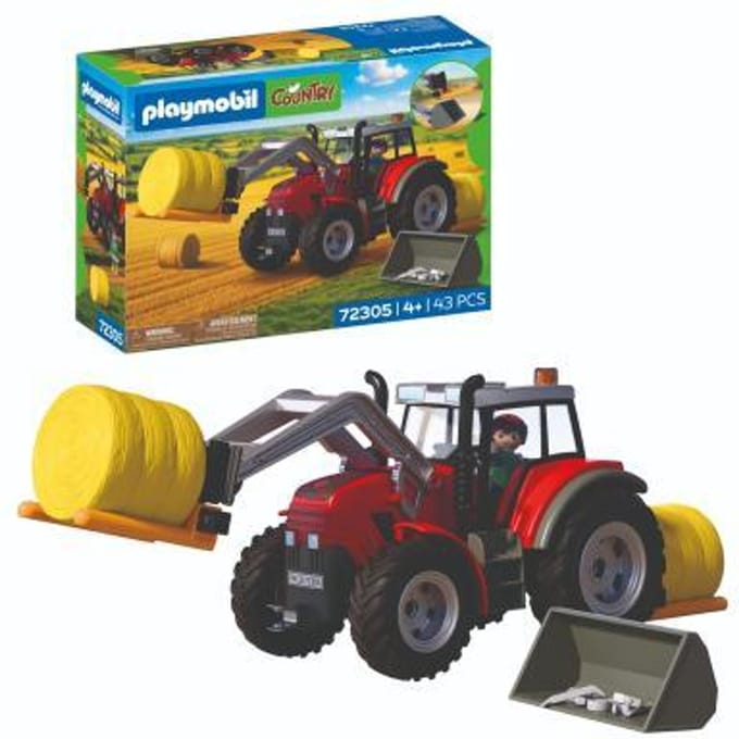 Playmobil Country Grote Tractor met Hooibalen - 72305.