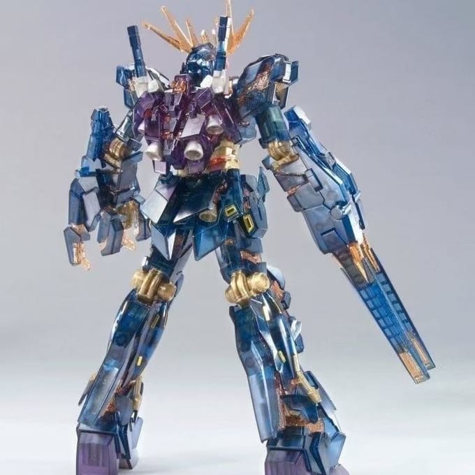 Nouveau XINGDONG Modèle 1/144 HG Unicorn Banshee Couleur Limitée-transparent Version Cinéma Kit de Modèle à Assembler Figurine d'Action Modèle gray