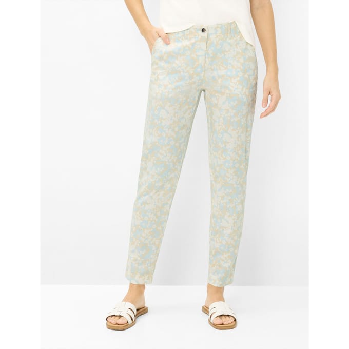 Brax Dames Chino  Style MARON S VINTAGE BLUE, lichtblauw, maat 38