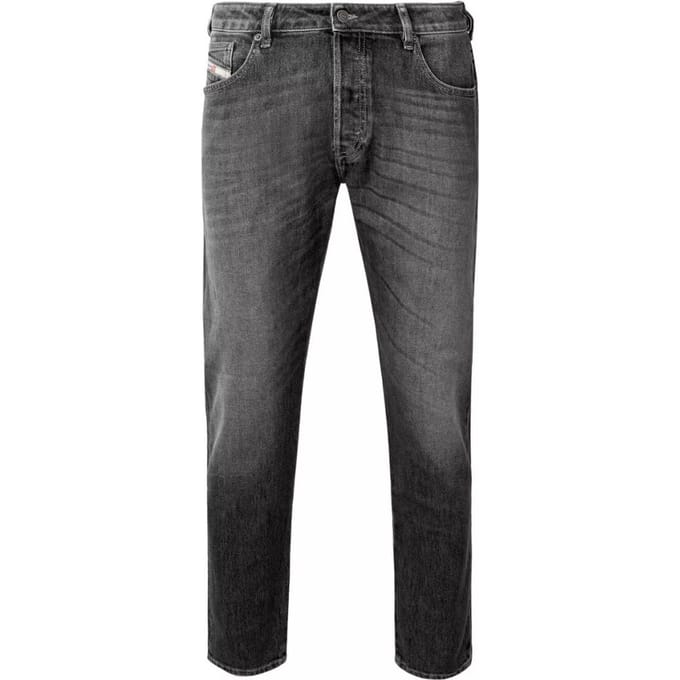 Diesel D-Luster vervaagde zwarte jeans