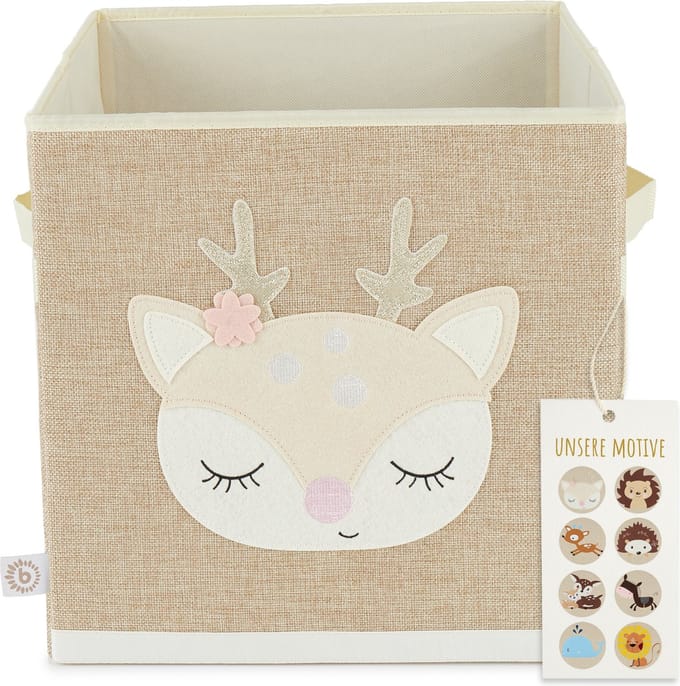 Bieco Deer Ella 32cm Stoffen Opbergdoos 04010463