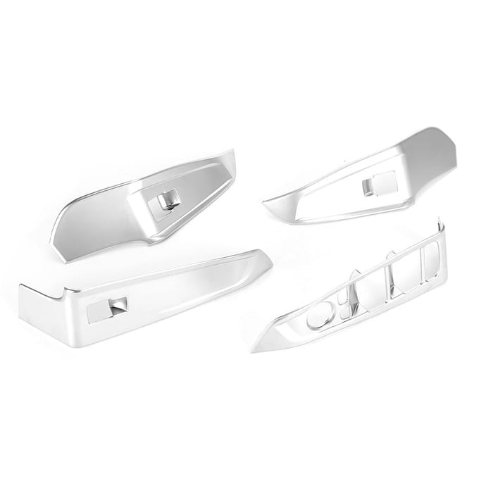 4 stuks ABS Verchroomd Raamhefschakelaar Paneel Afdekking Sierlijst Past voor 3-serie G20 G28 2020 white