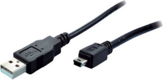shiverpeaks BS77162 USB-kabel 1,8 m USB 2.0 USB A Mini-USB B Zwart