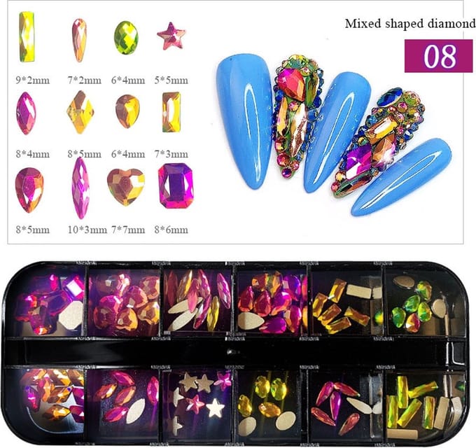 Rhinestones - Nagelsteentjes - 120/130 Stuks - Decoratie