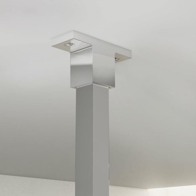 FugaFlow Eccelente Vetro Stabilisatiestang - plafond - tbv inloopdouche badkamer 125cm - chroom