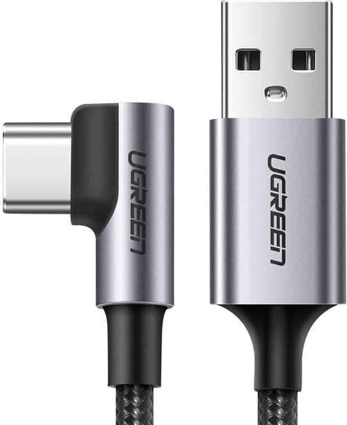 UGREEN Geweven Nylon USB naar USB-C Gaming Kabel 1M - 3 A