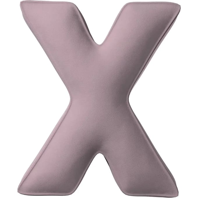 Kussen letter x Yellow Tipi Posh Velvet