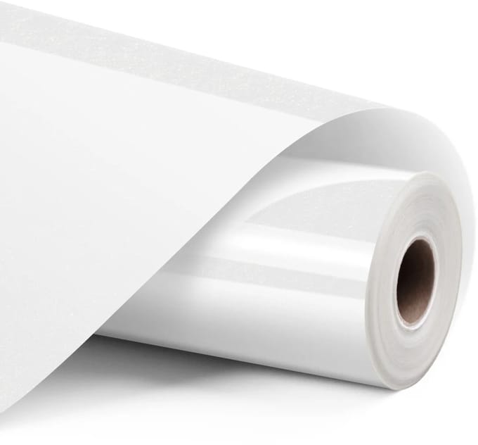 LOKLiK Heat Transfer Vinyl Glitter - White - Wit - 30.5 x 90 cm