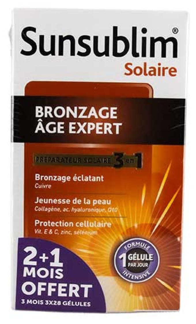Nutreov Sunsublim Tanning Age Expert Verpakking van 3 x 28 Capsules