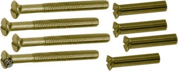 Qlinq Messing Patentbout - 4 x 38 mm