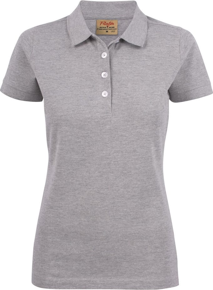 Printer POLO PIQUE SURF STRETCH LADY 2265021 - Grijs Mêlee - S