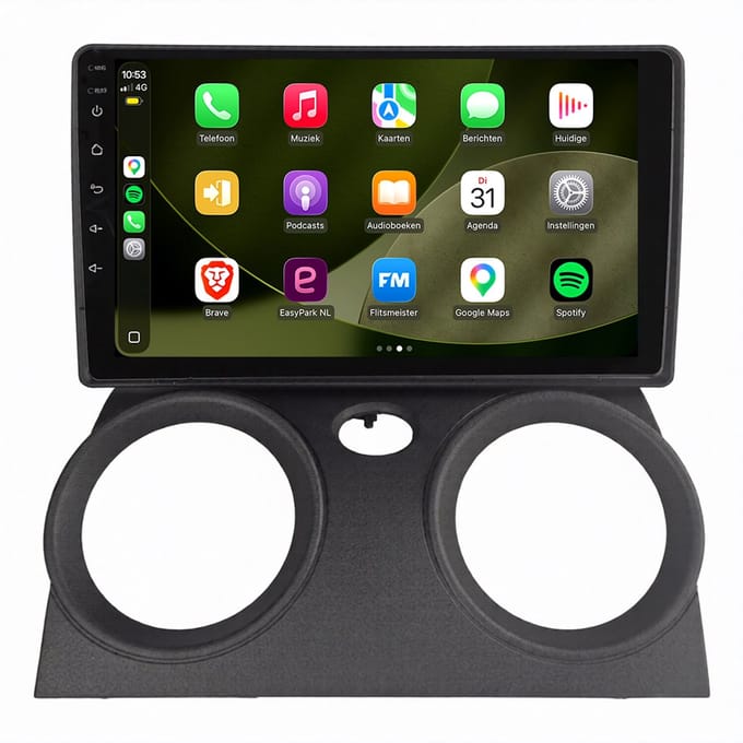CarPlay autoradio geschikt voor Mitsubishi Colt | 2004 t/m 2014 | Android 13 | Draadloos Apple CarPlay & Android Auto | 2004 2005 2006 2007 2008 2009 2010 2011 2012 2013 2014 | Bluetooth & Wifi