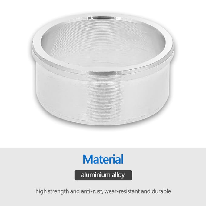 Adaptateur de boîtier de pédalier en alliage d'aluminium pour manivelle de vélo white