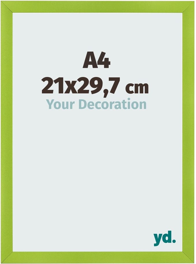 Your Decoration - Fotolijst A4 21x 29,7 cm - MDF - Groen - Pisa