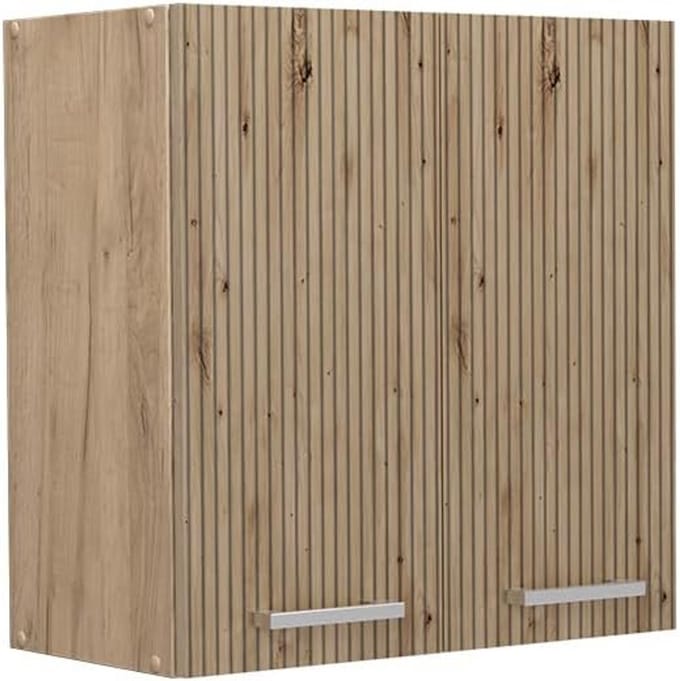 Wandkast Keuken Hangend met 2 Deuren en Plank - Artisanaal Eikenlook