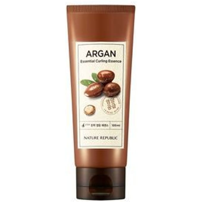 Nature Republic, Argan Essential Curling Essence, 3.38 fl oz (100 ml) brown