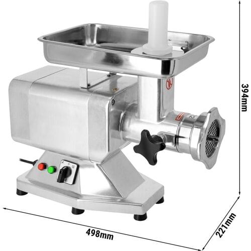 GGM Gastro Elektrischer Fleischwolf - Größe 22 - 220kg/h - 1,1 kW Zilver