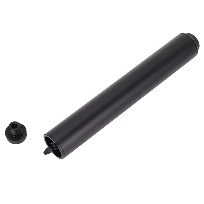 8 Inch Poolkeu Verlengstuk Aluminium Biljart Poolkeu Stok Verlengstuk met Rubberen Bumper Snooker black