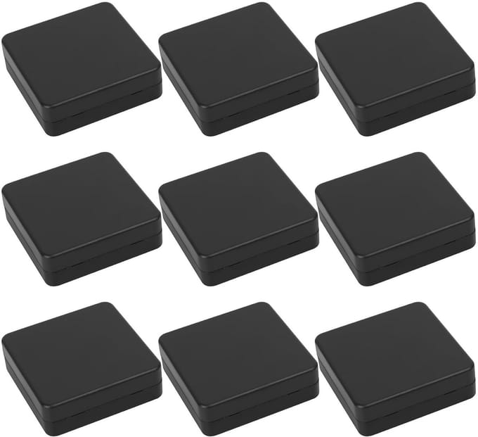 Waterdichte kunststof aansluitdozen set van 9 voor elektronisch gebruik en doe-het-zelf projecten