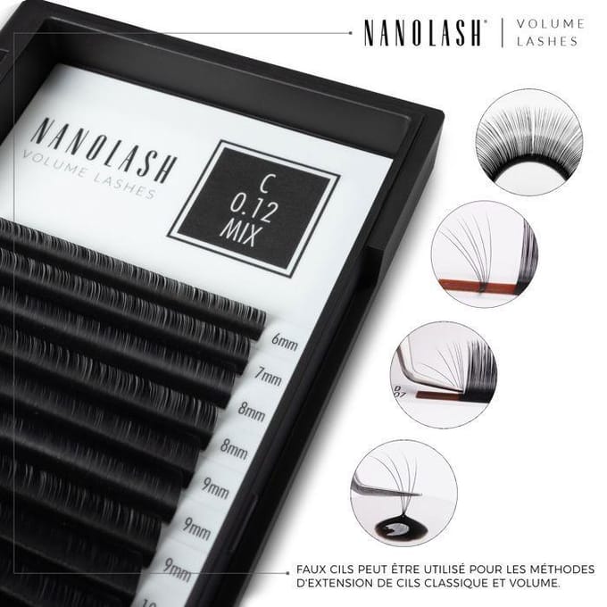 Nanolash Volume Lashes 0.05 C Mix 6-13 mm 1 st
