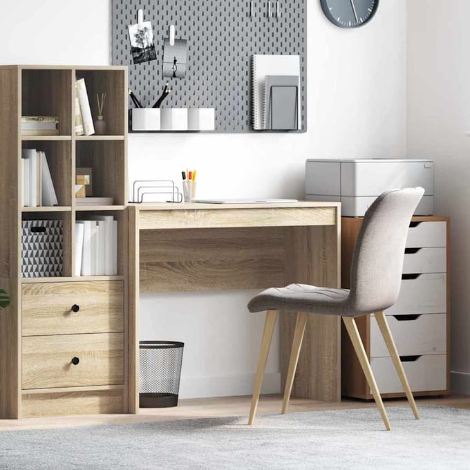 vidaXL - Bureau - Sonoma - Eik - 90 - x - 40 - x - 76 - cm