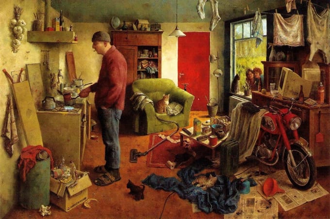 Puzzelman Puzzel - Marius van Dokkum: Mannenhuishouden
