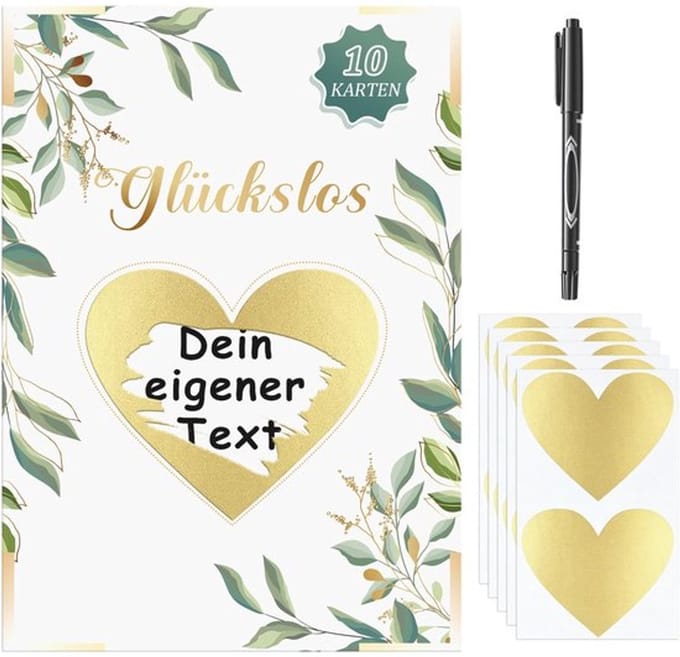 NTHProducts - Scratch Cards - Gelukskaarten - voor Feestjes - Groen
