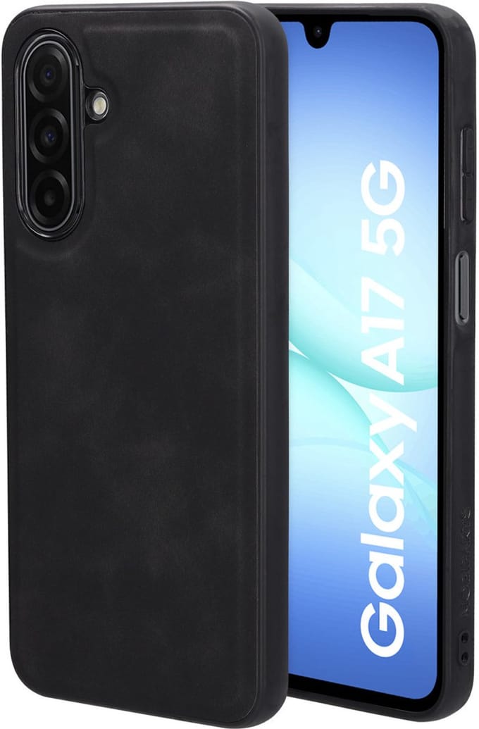 Mobiparts Classic Backcover geschikt voor Samsung Galaxy A17 Graphite - Zwart - MagSafe