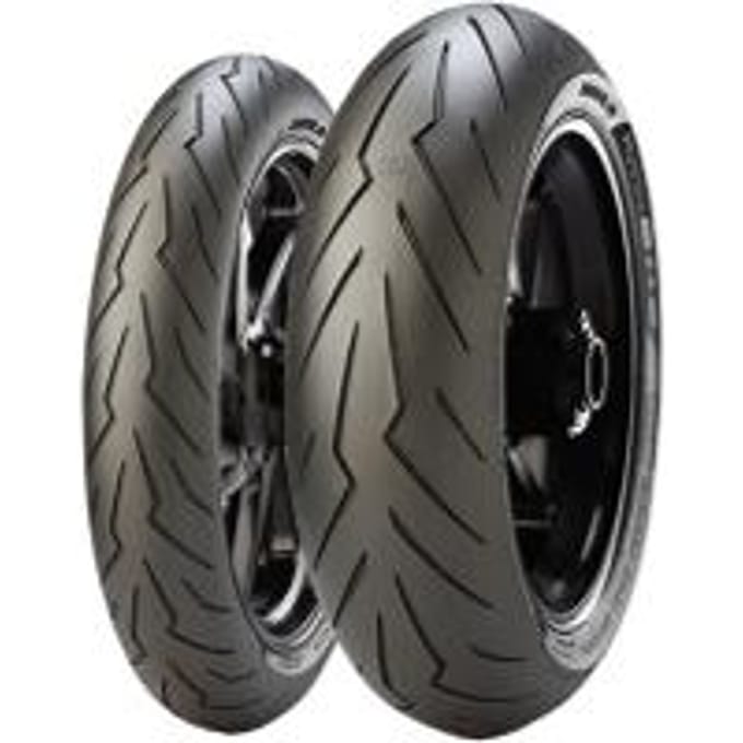 Pirelli Diablo Rosso III ( 100/80 R17 TL 52H M/C, Voorwiel )