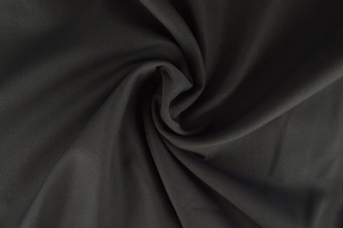 12 meter brandwerende stof - Donkergrijs - 100% polyester