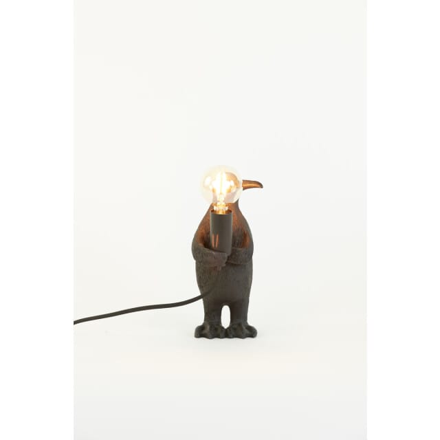Light & Living Tafellamp Penguin - Zwart - 12x12x24cm - Modern