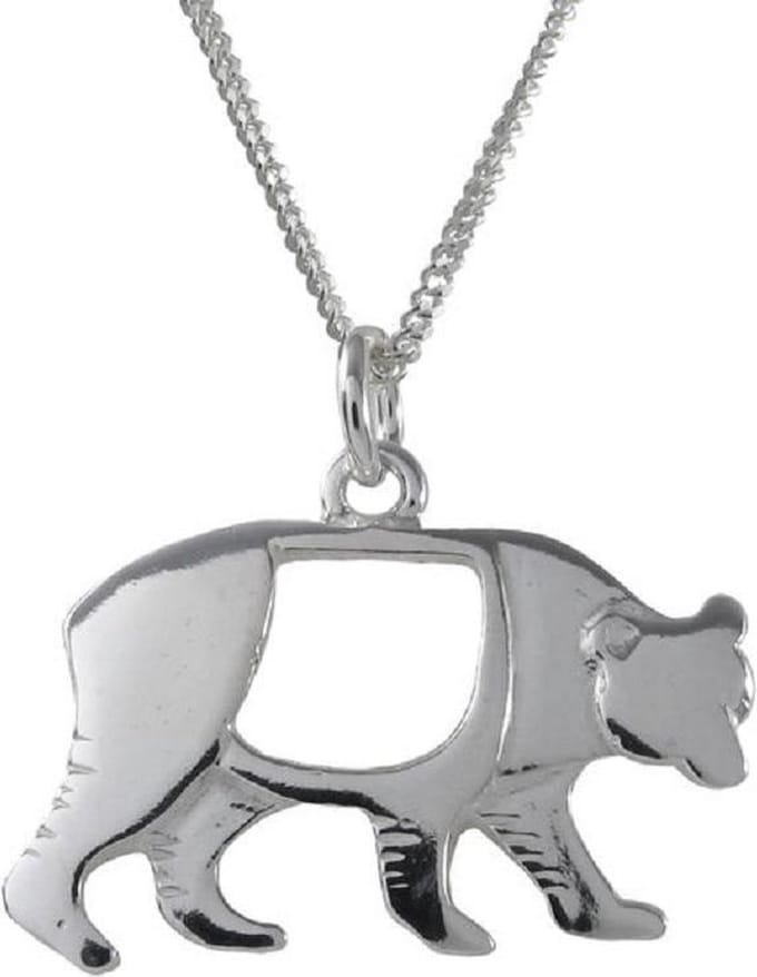 AuBor ®. Hanger. Zilver. De beer.