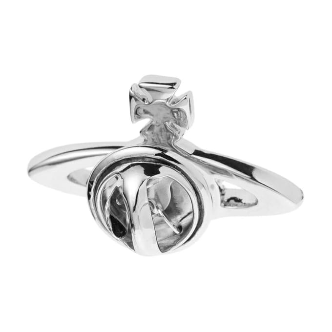 Vivienne Westwood Mini Bas Relief Broche Unisex accessoires Verguld Messing 65020004-02P116-CN Basic Packaging-Box Not Included gray
