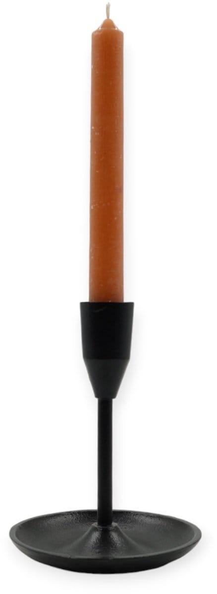 Lolaa Kandelaar Ron zwart 16cm
